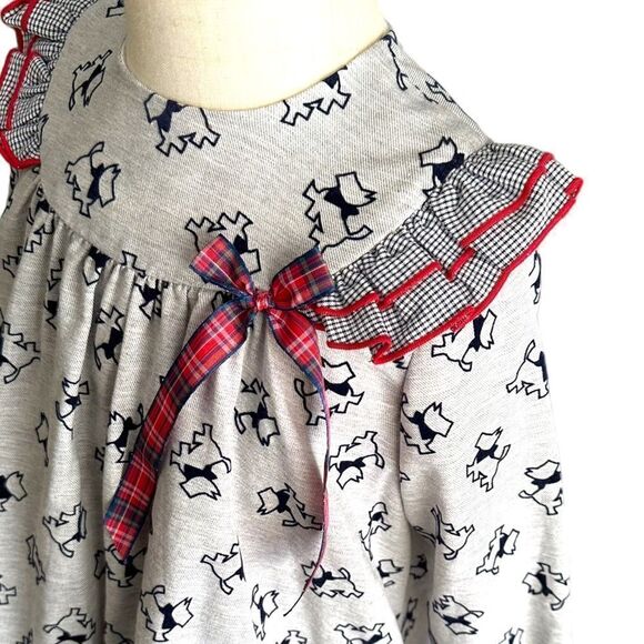 LOLITTOS | Gray & Red | DOGS PRINT TWO PIECES DRESS SET - Picture 6 of 16
